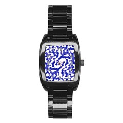 Bright Abstract Camo Pattern Stainless Steel Barrel Watch by dflcprints