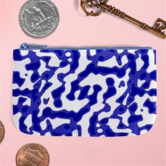 Bright Abstract Camo Pattern Large Coin Purse by dflcprints