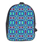 ARTWORK BY PATRICK-COLORFUL-26 School Bag (Large) Front