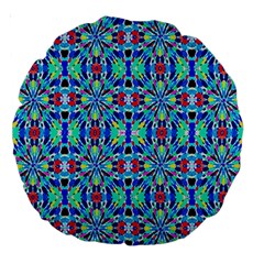 ARTWORK BY PATRICK-COLORFUL-26 Large 18  Premium Round Cushions