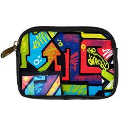 Urban Graffiti Movie Theme Productor Colorful Abstract Arrows Digital Camera Cases by genx