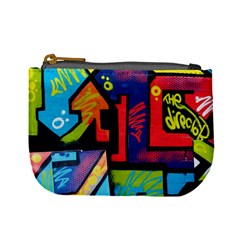 Urban Graffiti Movie Theme Productor Colorful Abstract Arrows Mini Coin Purses by genx