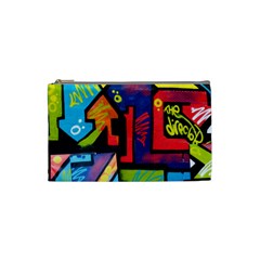 Urban Graffiti Movie Theme Productor Colorful Abstract Arrows Cosmetic Bag (small)  by genx