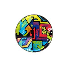 Urban Graffiti Movie Theme Productor Colorful Abstract Arrows Hat Clip Ball Marker (10 Pack) by genx