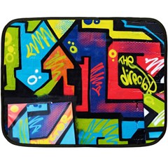 Urban Graffiti Movie Theme Productor Colorful Abstract Arrows Fleece Blanket (mini) by genx