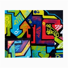 Urban Graffiti Movie Theme Productor Colorful Abstract Arrows Small Glasses Cloth by genx