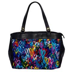 Graffiti Hearts Street Art Spray Paint Rad Office Handbags by genx