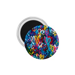 Graffiti Hearts Street Art Spray Paint Rad 1 75  Magnets by genx