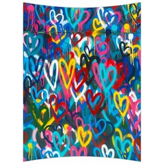 Graffiti Hearts Street Art Spray Paint Rad Back Support Cushion