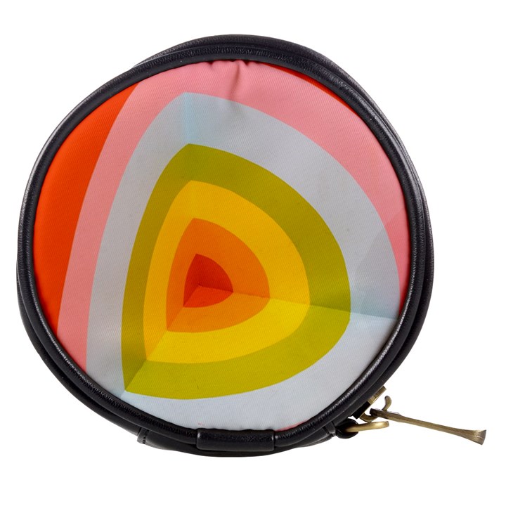 Graffiti Orange Lime Power Blue and pink spherical abstract retro pop art design Mini Makeup Bags