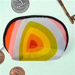 Graffiti Orange Lime Power Blue and pink spherical abstract retro pop art design Accessory Pouches (Medium)  Back