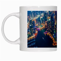 City Dubai Photograph From The Top Of Skyscrapers United Arab Emirates White Mugs by Sapixe