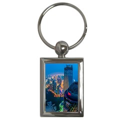 City Dubai Photograph From The Top Of Skyscrapers United Arab Emirates Key Chains (rectangle)  by Sapixe