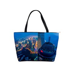 City Dubai Photograph From The Top Of Skyscrapers United Arab Emirates Shoulder Handbags by Sapixe