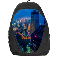 City Dubai Photograph From The Top Of Skyscrapers United Arab Emirates Backpack Bag by Sapixe