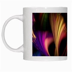 Color Burst Abstract White Mugs by Sapixe