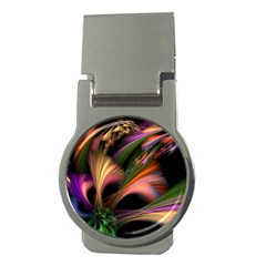 Color Burst Abstract Money Clips (round) 