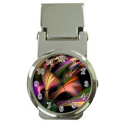 Color Burst Abstract Money Clip Watches by Sapixe