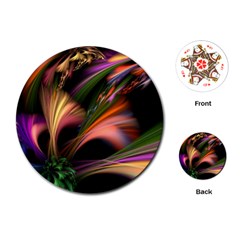 Color Burst Abstract Playing Cards (round)  by Sapixe