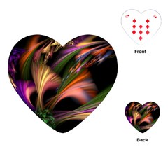 Color Burst Abstract Playing Cards (heart)  by Sapixe