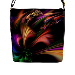 Color Burst Abstract Flap Messenger Bag (l)  by Sapixe