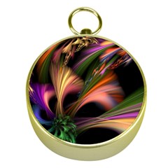 Color Burst Abstract Gold Compasses by Sapixe