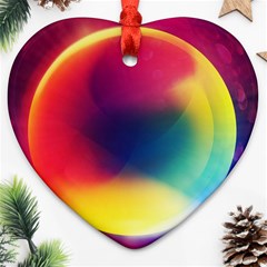 Colorful Glowing Ornament (Heart)