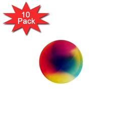 Colorful Glowing 1  Mini Buttons (10 Pack)  by Sapixe