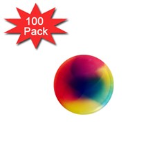 Colorful Glowing 1  Mini Magnets (100 Pack)  by Sapixe