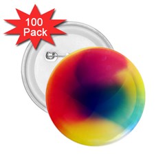 Colorful Glowing 2.25  Buttons (100 pack) 