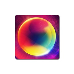 Colorful Glowing Square Magnet by Sapixe