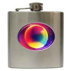 Colorful Glowing Hip Flask (6 oz)