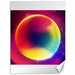 Colorful Glowing Canvas 36  X 48   by Sapixe