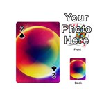 Colorful Glowing Playing Cards 54 (Mini)  Front - Spade2