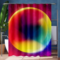 Colorful Glowing Shower Curtain 60  x 72  (Medium) 