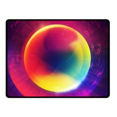 Colorful Glowing Double Sided Fleece Blanket (Small) 