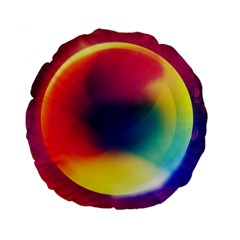 Colorful Glowing Standard 15  Premium Flano Round Cushions by Sapixe