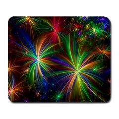 Colorful Firework Celebration Graphics Large Mousepads by Sapixe