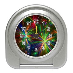 Colorful Firework Celebration Graphics Travel Alarm Clocks by Sapixe