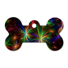 Colorful Firework Celebration Graphics Dog Tag Bone (one Side) by Sapixe