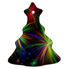 Colorful Firework Celebration Graphics Christmas Tree Ornament (two Sides)