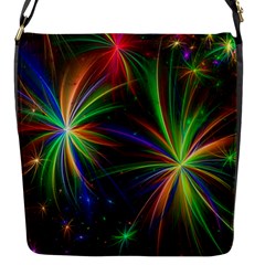 Colorful Firework Celebration Graphics Flap Messenger Bag (s) by Sapixe