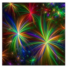 Colorful Firework Celebration Graphics Large Satin Scarf (square) by Sapixe