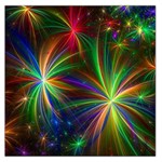 Colorful Firework Celebration Graphics Large Satin Scarf (Square) Front