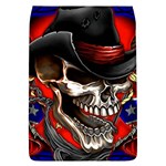 Confederate Flag Usa America United States Csa Civil War Rebel Dixie Military Poster Skull Flap Covers (L)  Front