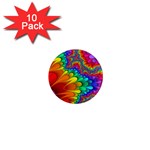 Colorful Trippy 1  Mini Magnet (10 pack)  Front