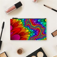 Colorful Trippy Cosmetic Bag (small)  by Sapixe