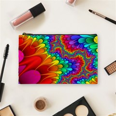 Colorful Trippy Cosmetic Bag (medium)  by Sapixe