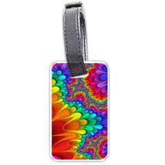 Colorful Trippy Luggage Tags (one Side) 