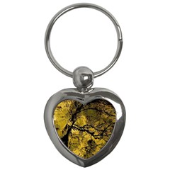 Colorful The Beautiful Of Traditional Art Indonesian Batik Pattern Key Chains (heart)  by Sapixe